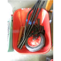 RED WHEEL BARREL (NEEDS ASSEMBLY)