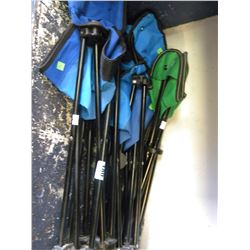 2 FOLDING CHAIRS & FOLDING STOOL