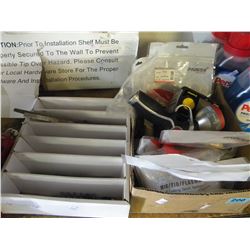 BOX OF MISC SPRAY NOZZLES/WELDING/CUTTING ACCESSORIES & BOX OF SMALL SOCKETS/DRIVER BITS ETC