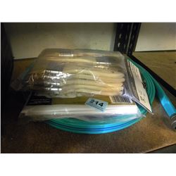 DROP SHEET/BAG OF PAINT BRUSHES/GARDEN HOSE (ESTATE ITEM)
