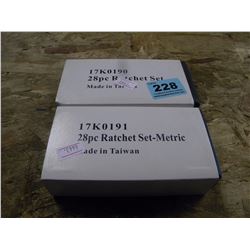 2 SETS OF 28 PIECE RATCHET SETS (ESTATE ITEM)