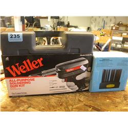 28 TRANSFERS & SAULDERING GUN KIT (ESTATE ITEM)