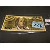 Image 1 : AMERICAN GOLD FOIL 2 DOLLAR COLLECTORS BILL