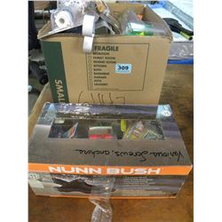 2 BOXES OF SMALL MISC HOUSEHOLD ITEMS (ESTATE ITEM)