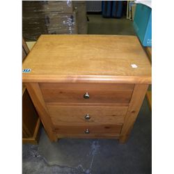 3 DRAWER MAPLE NIGHT STAND (ESTATE ITEM)