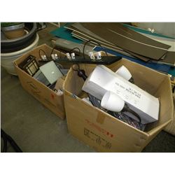 2 BOXES OF MISC LIGHTING