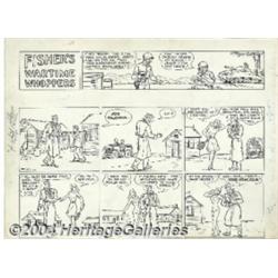 Ham Fisher - Original Art for Joe Palooka Sunday 1-30-44 (McNaught Syndicate, 1944).