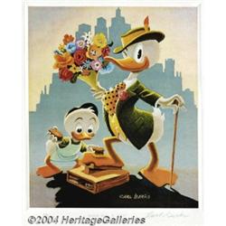 Carl Barks - Limited Edition Walt Disney's Donald Duck Mini Lithograph "Dude for a Day" 64/100 (A