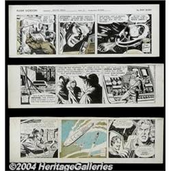 Dan Barry - Original Comic Strip Art for Flash Gordon Dailies, Group of 3 (King Features Syndicat
