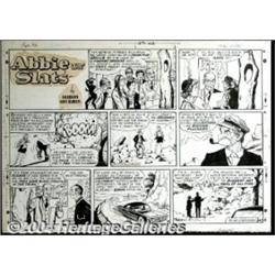 Raeburn Van Buren - Original Comic Strip Art for Abbie an' Slats Group of 159 Strips (United Feat