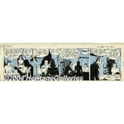 Milton Caniff - Original Comic Strip Art for Terry and the Pirates Daily (Chicago Tribune, 1935).
