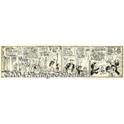Al Capp - Original Comic Strip Art for "Li'l Abner" Daily (United Features Syndicate, 1940).