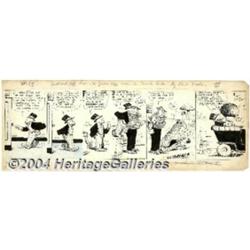 Bud Fisher - Original Comic Strip Art for Mutt and Jeff Daily dated 1924 (King Features Syndicate