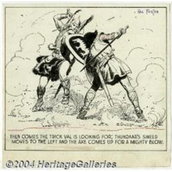 Hal Foster - Comic Strip Panel (King Features Syndicate, Undated).