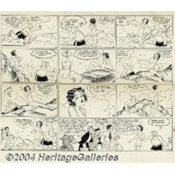 Paul Fung - Original Comic Strip Art for Dumb Dora (Newspaper Feature Syndicate, 1931).