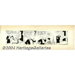 Paul Fung - Original Comic Strip Art for Dumb Dora Daily, dated 2-28-31 (Newspaper Feature Syndic