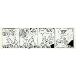 Walt Kelly - Original Art Daily Comic Strip Art for Pogo (Hall Syndicate, 1961).