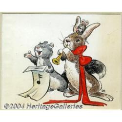 Walt Kelly - Original Christmas Illustration (Undated).