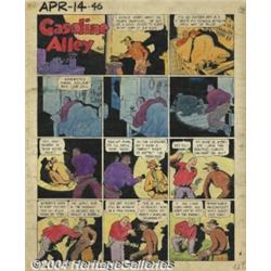 Frank King - Original Art Comic Strip Art for Gasoline Alley Sunday dated 4-14-46 (Chicago Tribun