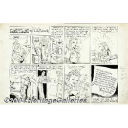 Dale Messick - Original Comic Strip Art for Brenda Starr dated 1-12-41(The Chicago Tribune, 1941)