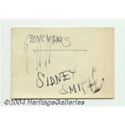 Platinum Age Creators Signature Group Memorabilia Comic-related (Unpublished, 1933).