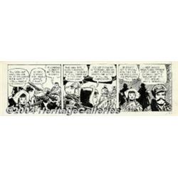 Frank Robbins - Original Comic Strip Art for Johnny Hazard Dailies, Group of 3 (King Features Syn