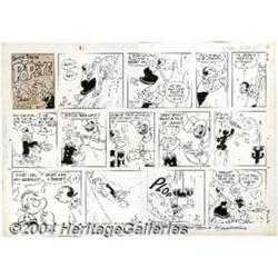 Bud Sagendorf - Original Comic Strip Art for Popeye Sunday dated 4-24-66 (King Features Syndicate