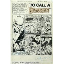 Neal Adams and George Tuska - Original Splash Page Art for Challengers of the Unknown #74 (DC, 19