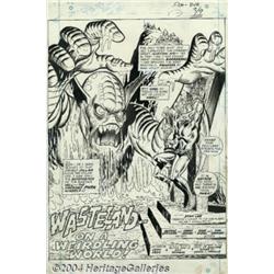 Ross Andru and Sam Grainger - Original Art for Creatures on the Loose #18, page 1 (Marvel, 1972).