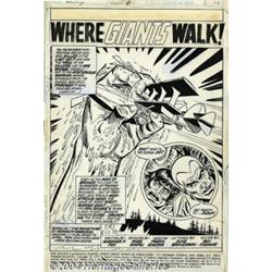 Ross Andru and Frank Giacoia - Original Art for Doc Savage #6, page 1 (Marvel, 1973).