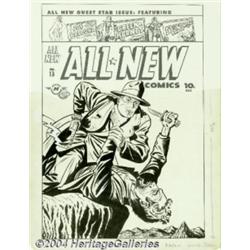Al Avison - Original Cover Art for All-New Comics #13 (Harvey, 1946).