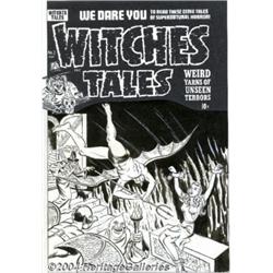 Al Avison - Original Cover Art for Witches Tales #3 (Harvey, 1951).