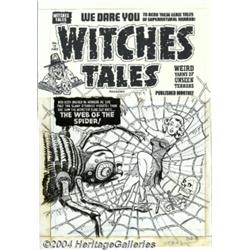 Al Avison - Original Cover Art for Witches Tales #12 (Harvey, 1952).