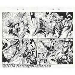 Mark Bagley and Art Thibert - Original Art for Ultimate Spider-Man #12, pages 2 and 3 (Marvel, 20