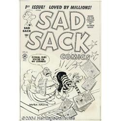 George Baker - Original Cover Art for Sad Sack #1 (Harvey, 1949).