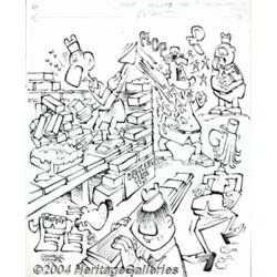 George Baker - Original Cover Art for Sad Sack Army Life Parade #7 (Harvey, 1965).