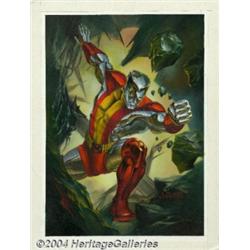 Julie Bell - Original Colossus Painting (Marvel, 1993).