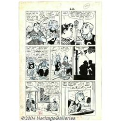 Dave Berg - Original Art for Meet Merton #2, page 22 (Toby Press, 1954).