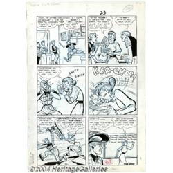 Dave Berg - Original Art for Meet Merton #2, page 23 (Toby Press, 1954).
