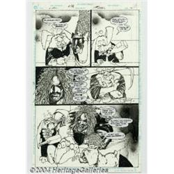 Simon Bisley - Original Art for Lobo Paramilitary Christmas Special #1, page 10 (DC, 1991).