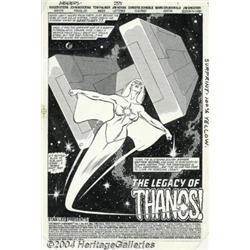 John Buscema and Tom Palmer - Original Art for The Avengers #255, page 1 (Marvel, 1985).