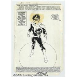 John Byrne and Bob Wiacek - Original Art for Alpha Flight #25, page 1 (Marvel, 1985).