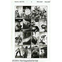 Travis Charest - Original Art for Wildcats/X-Men #1, page 16 (Wildstorm, 1998).