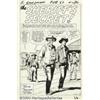 Image 1 : Gene Colan - Original Art for Gunsmoke #76, Complete 5-page Story "The Sheriff's Secret!" (Marvel