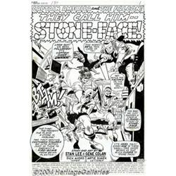 Gene Colan and Dick Ayers - Original Art for Captain America #134, page 1 (Marvel, 1970).