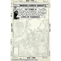 Gene Colan - Original Cover Art for Tomb of Dracula #65 (Marvel, 1978).