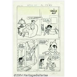 Sid Couchy - Original Art Complete Five Page Story for Little Dot #2, "Uncle Alp" (Harvey, 1953).