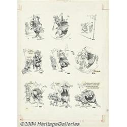 Jack Davis - Original Art for Humbug #11, Complete One Page Story (Humbug, 1958).