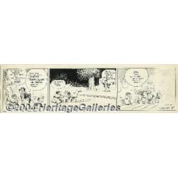 Billy DeBeck - Original Comic Strip Art for Barney Google Daily, dated 6-24-31 (King Features Syn