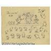 Image 1 : Disney Studios - Original Animation Model Sheet for The Wise Little Hen (undated).